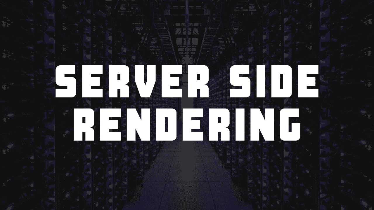 Server-side rendering (SSR) is the traditional rendering system. Here the server serves the static HTML, CSS, JavaScript and other static assets. The content of the webpage is rendered by HTML itself.